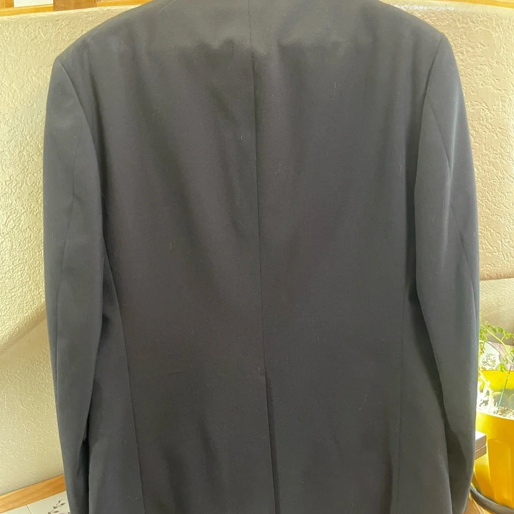 Stafford Men's Black Suit Jacket with Gold Buttons - Picture 3 of 6